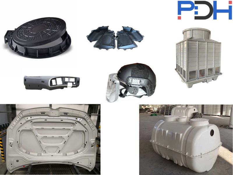 Aplicación de la máquina de moldeo SMC