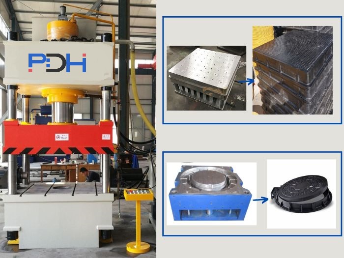 macchina per la fabbricazione di tombini compositi-2