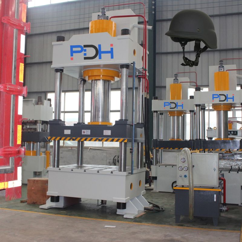 pressa per formatura caschi antiproiettile