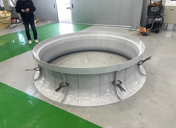 Assembled fiberglass cooling tower fan stack