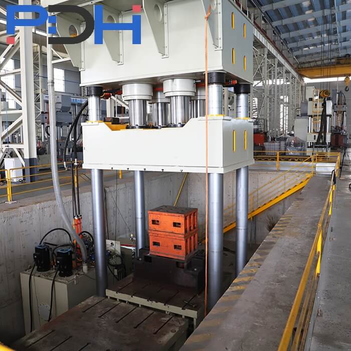 prensa hidráulica de guarda-corpo ondulado de rodovia de quatro colunas