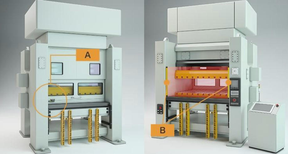 protezione della pressa idraulica