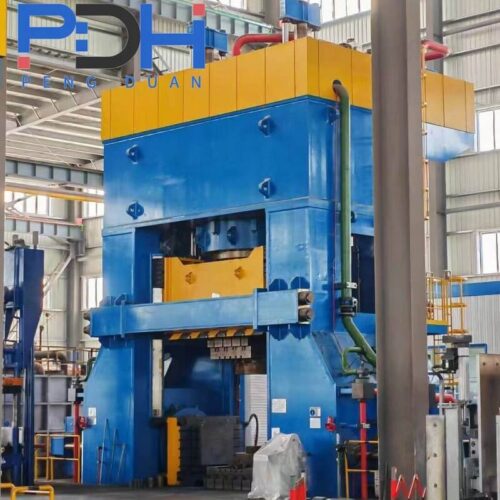 Multi-directional closed-die forging press for three-way valve body