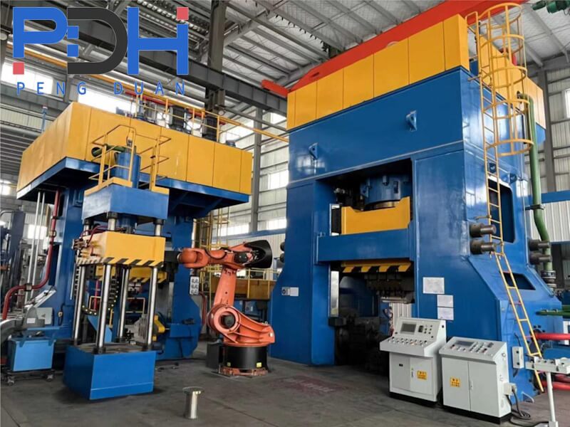 Multi-directional closed-die forging press
